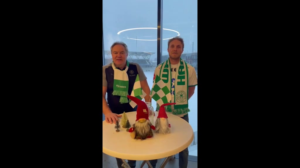 Bent og Marcus med julehilsen